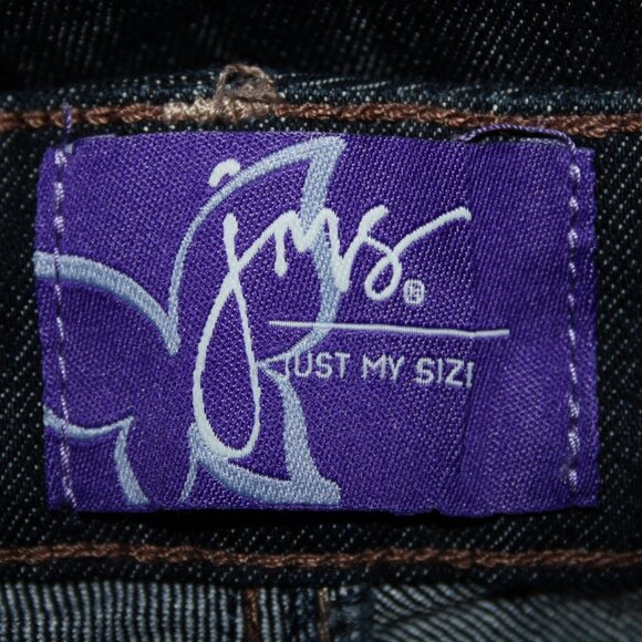 JMS Short Sz 24WS x 28 Dark Blue Denim Pockets Straight Cotton Poly Jeans - Picture 9 of 16